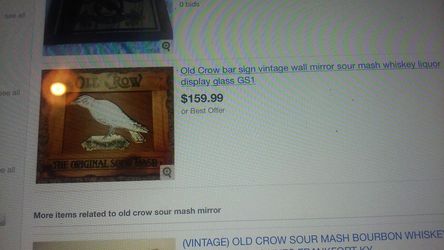 Vintage Old crow mirror
