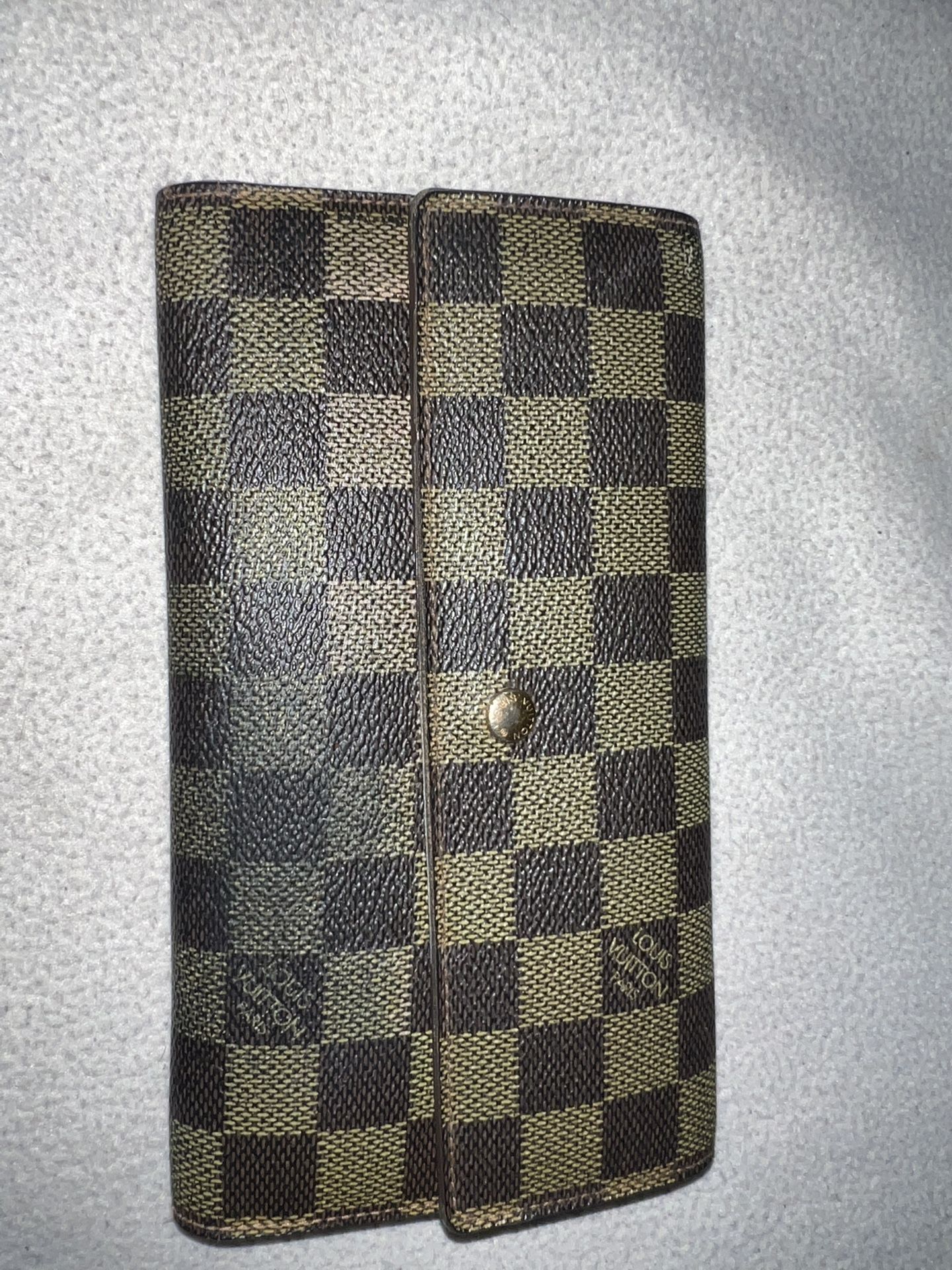Louis Vuitton checkered wallet