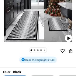 Like New! 2-Chenille Bathroom Rugs From Amazon