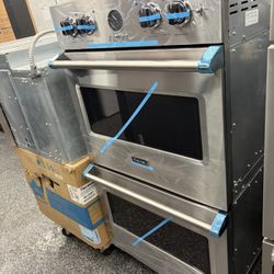 Stainless Steel Viking 5 Premiere Double Oven Electric 30” Wide