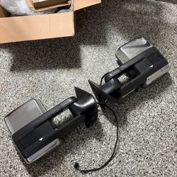 2007-2013 GMC/Chevy Silverado Sierra Chrome Tow Mirrors 