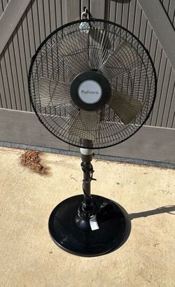 Five Blade Standing Fan Adjustable Height Heavy Duty Works Perfect!
