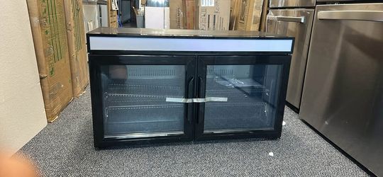 Summit 36 in. 3.2 cu. ft. Commercial Back Bar Beverage Center in Black