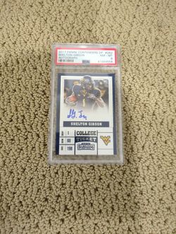 PSA 8 Shelton Gibson Autograph 