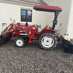 Yanmar Tractor With Front Loader And Box