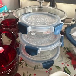 Set De 3 Recipientes Princess House Nuevas En Caja 📦 