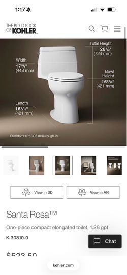 Kohler Santa Rosa One-Piece Compact Elongated Toilet