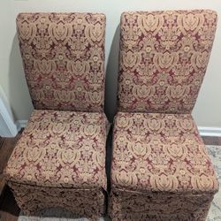 Bombay Skirted Jacquard Chairs (Pair) (2007)