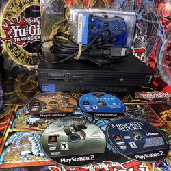 Sony PlayStation 2 Console Bundle with Controller and Games