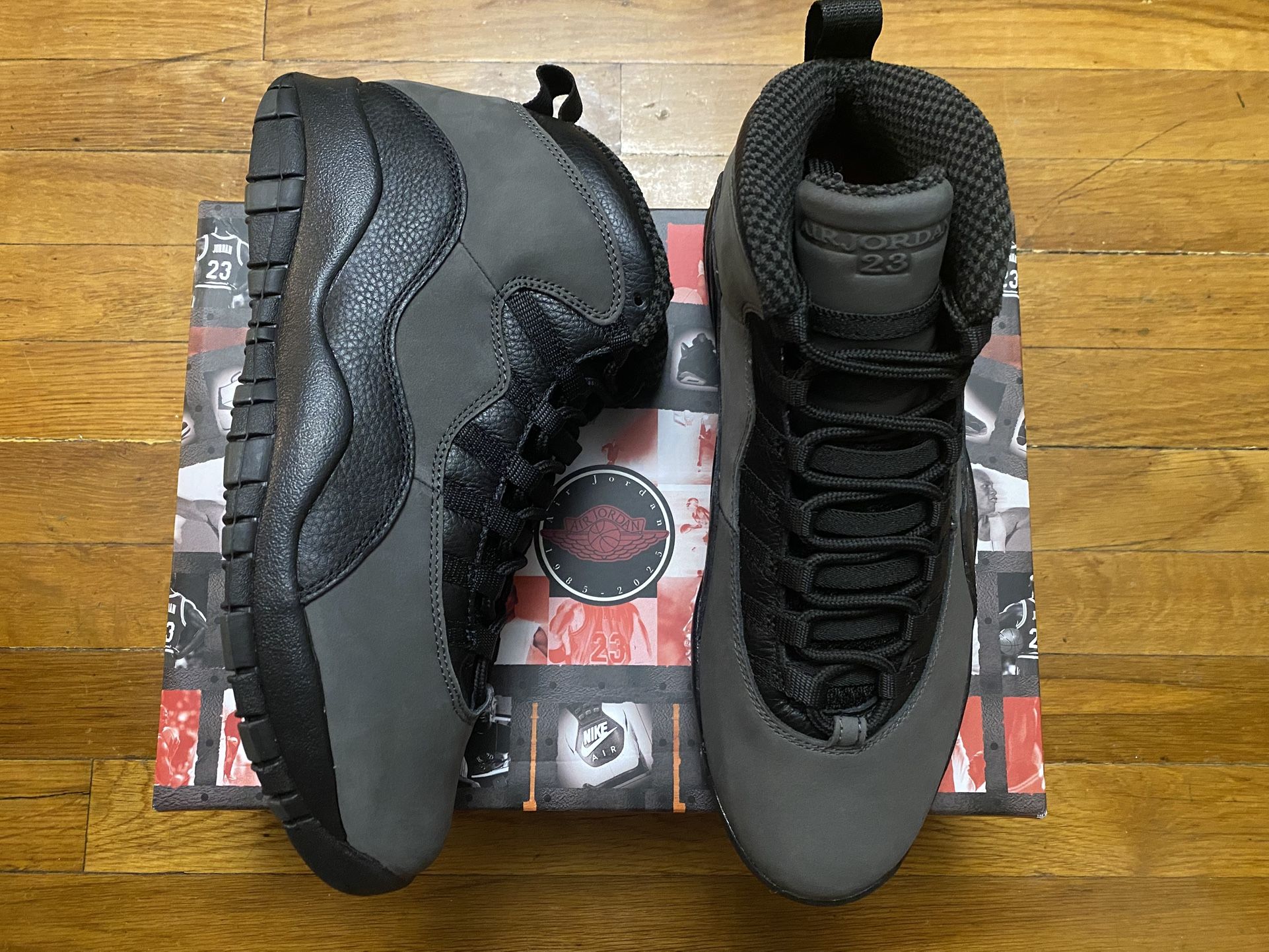 Size 11 - Jordan 10 Retro Shadow Charred Grey True Red Blue Men’s