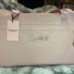 Juicy Couture Heartless Weekender Duffle Bag in Pink Diamond.
