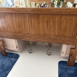 Headboard Solid Wood Queen
