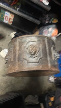 Antique cast-iron planter