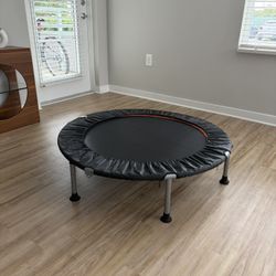 Mini fitness trampoline (40 inches) in great condition.