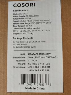 Cosori Air Fryer