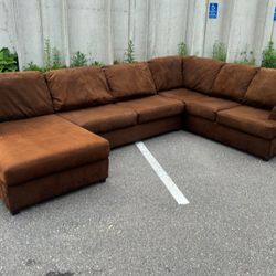 Brown Sectional Couch 