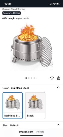 Smokeless Fire Pit $150 & Up On Amazon
