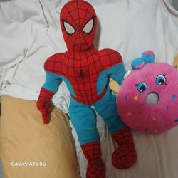 Spider-Man Life Size Pillow And Donut Pillow 🍩 