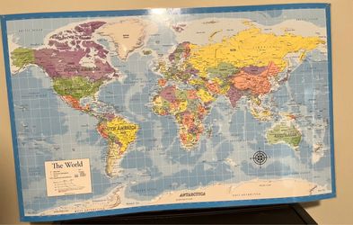The World Wall Map and USA map