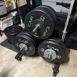 795lb Weight Set with Olympic Power Bar