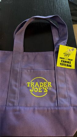 Trader Joe's Trick or Treat Canvas Tote Bag