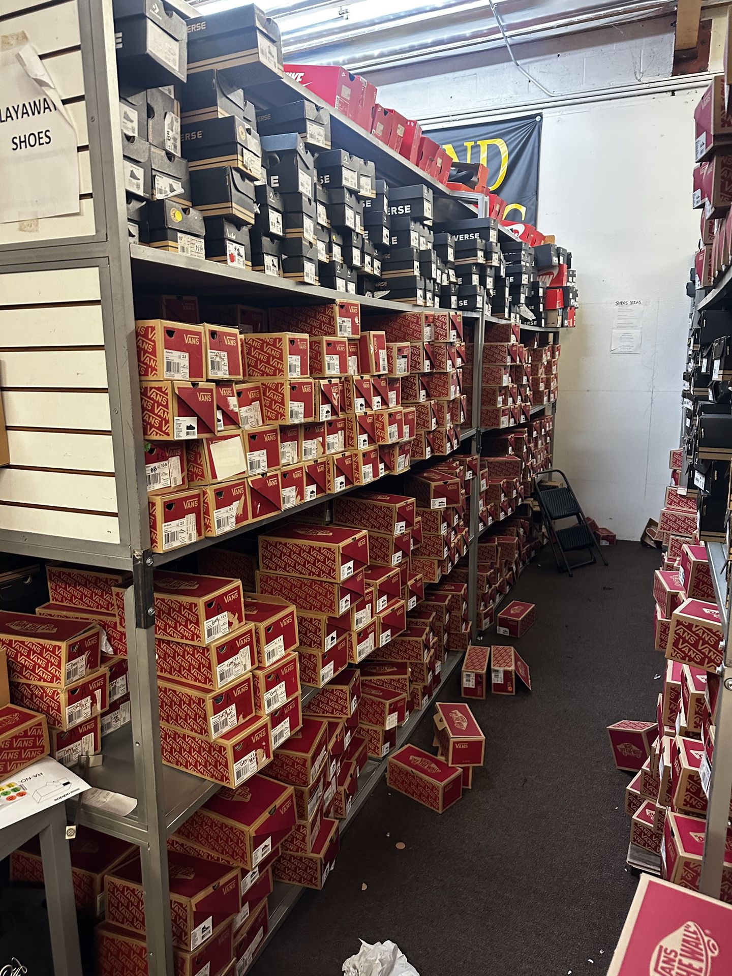 All classic vans and converse Toddler size $15 only, Preschool $20 only. Adults 50% Off 