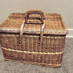 Vintage Basket With Cool Handles