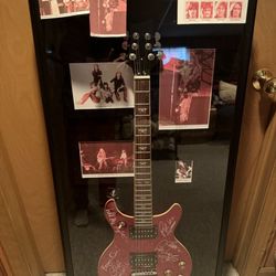 Music Band- TEN YEARS AFTER Signed Guitar Art Framed- Alvin Lee & All