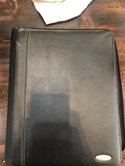 Vintage Samson UTR Black leather Portfolio Organizer 12.5”
