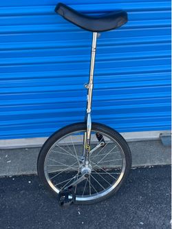 Cycle Pro 20” Unicycle One Wheel Bicycle Chrome