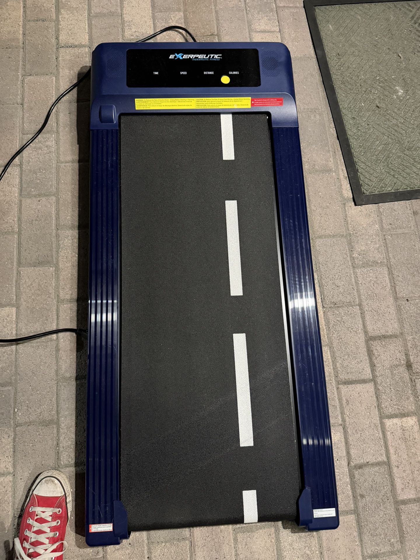 Exerpeutic 400 Lb. Capacity Heavy-Duty Walking/Jogging Exercise Treadmill - Home Gym Workout Equipment - Foldable Under Desk Design