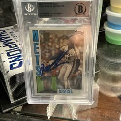 2001 Topps Dwight Gooden 1984 50th reprint Rookie RC signed Autographed BGS