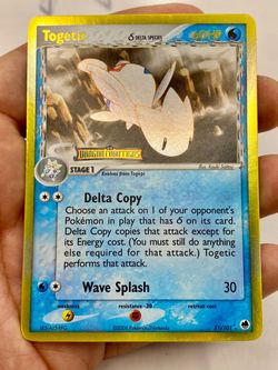 Togetic Delta Species 11/101 EX Dragon Frontiers Reverse Holo Stamped Pokemon