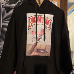 Black backwoods hoodie,size XL cotton and polyester, very comfortable and warm thick 