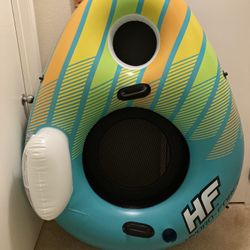 Patched - Hydro Force Inflatable River Float Tube Ring Float with Holder Compartment
