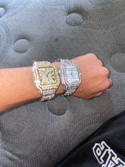 iced out mens luxury watch