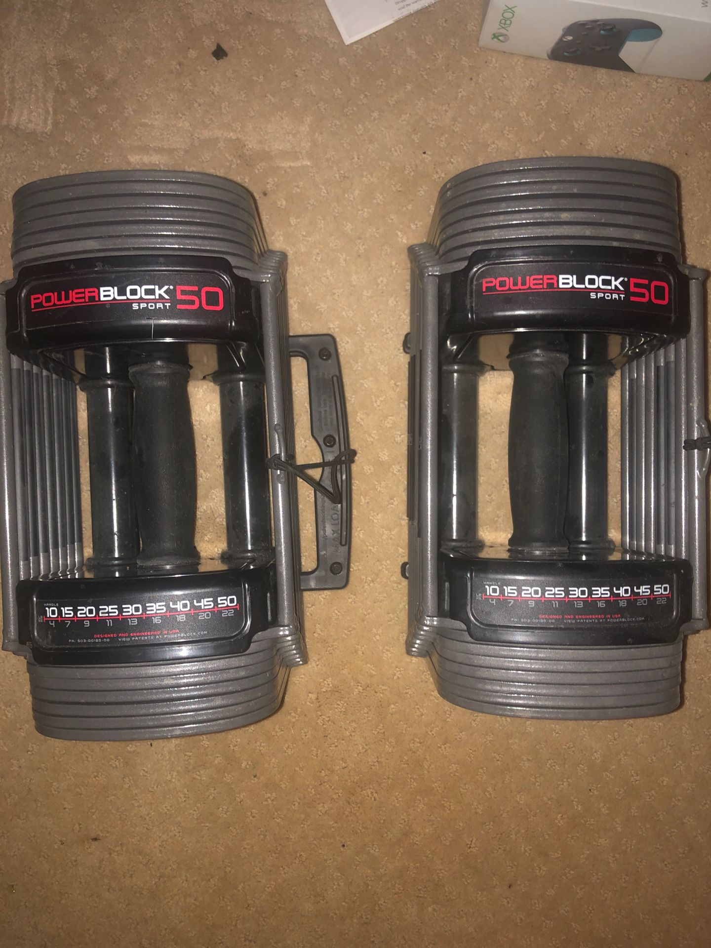 Powerblock 50 weights adjustable