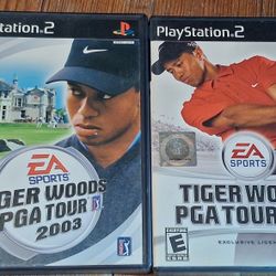 Playstation 2 Tiger Woods Game Video 2006 And  03 Golf Champion 