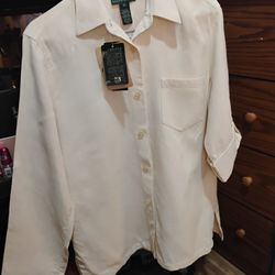 100% Silk Size 12 Woman's Shirt.