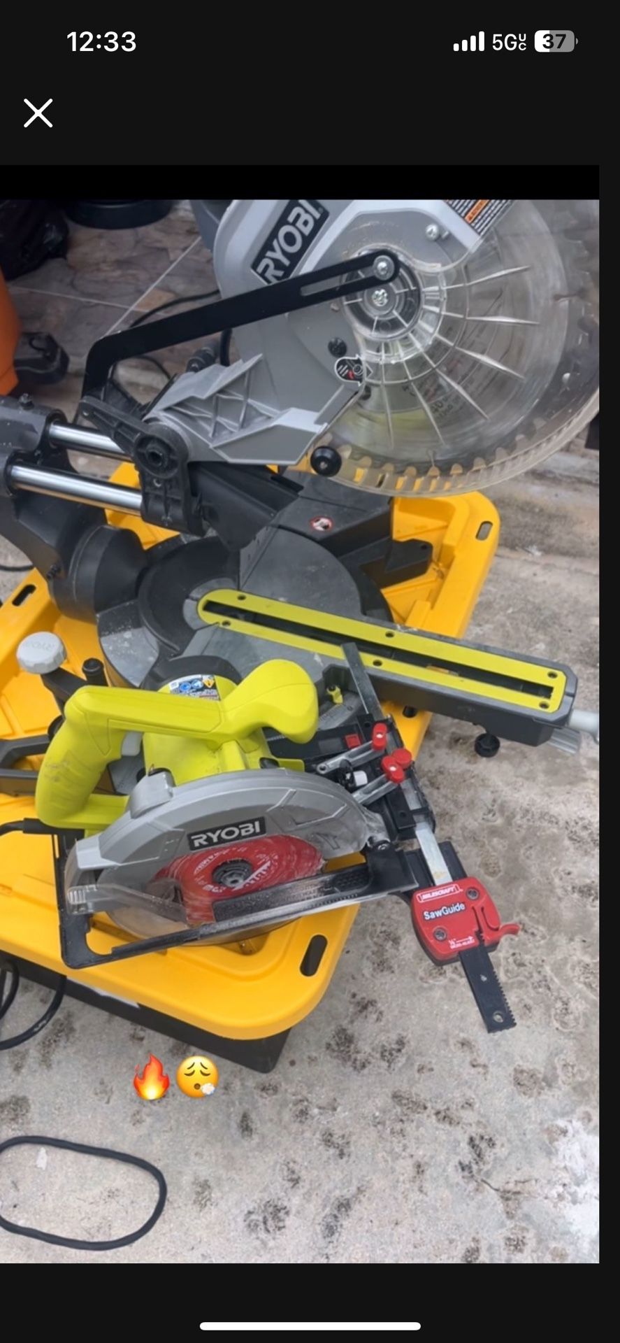 Ryobi Miter Saw & Hand Saw