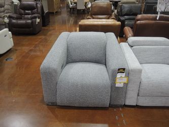 Bernhardt Siena Power Recliner - Light Grey Boucle | Reclining Chair | Lounge Chair