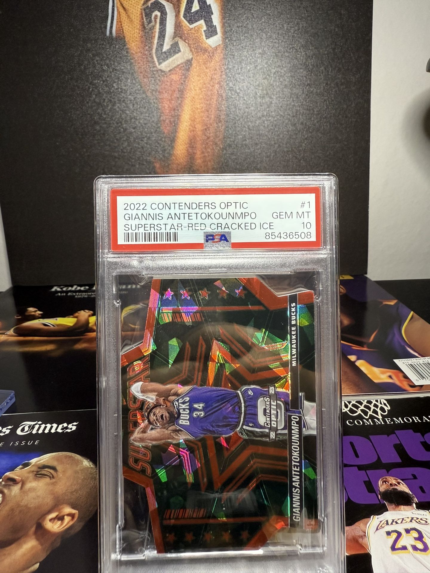 Giannis PSA 10 Red Cracked Ice