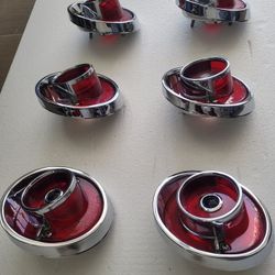 1964 Chevy Impala Original Factory Tail Lights Chromed Plated 