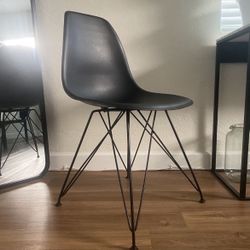 Mid Century Inspired Black Chair