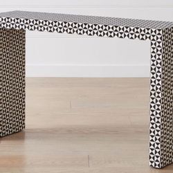 Crate & Barrel Intarsia Console Table