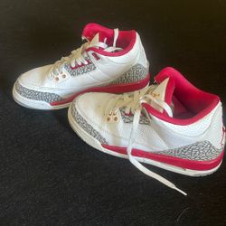 Jordan Retro 3  6 1/2 Barely Worn