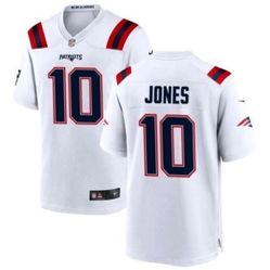 Patriots Mac Jones White Jersey