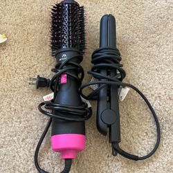 Hair Straightener And Brush