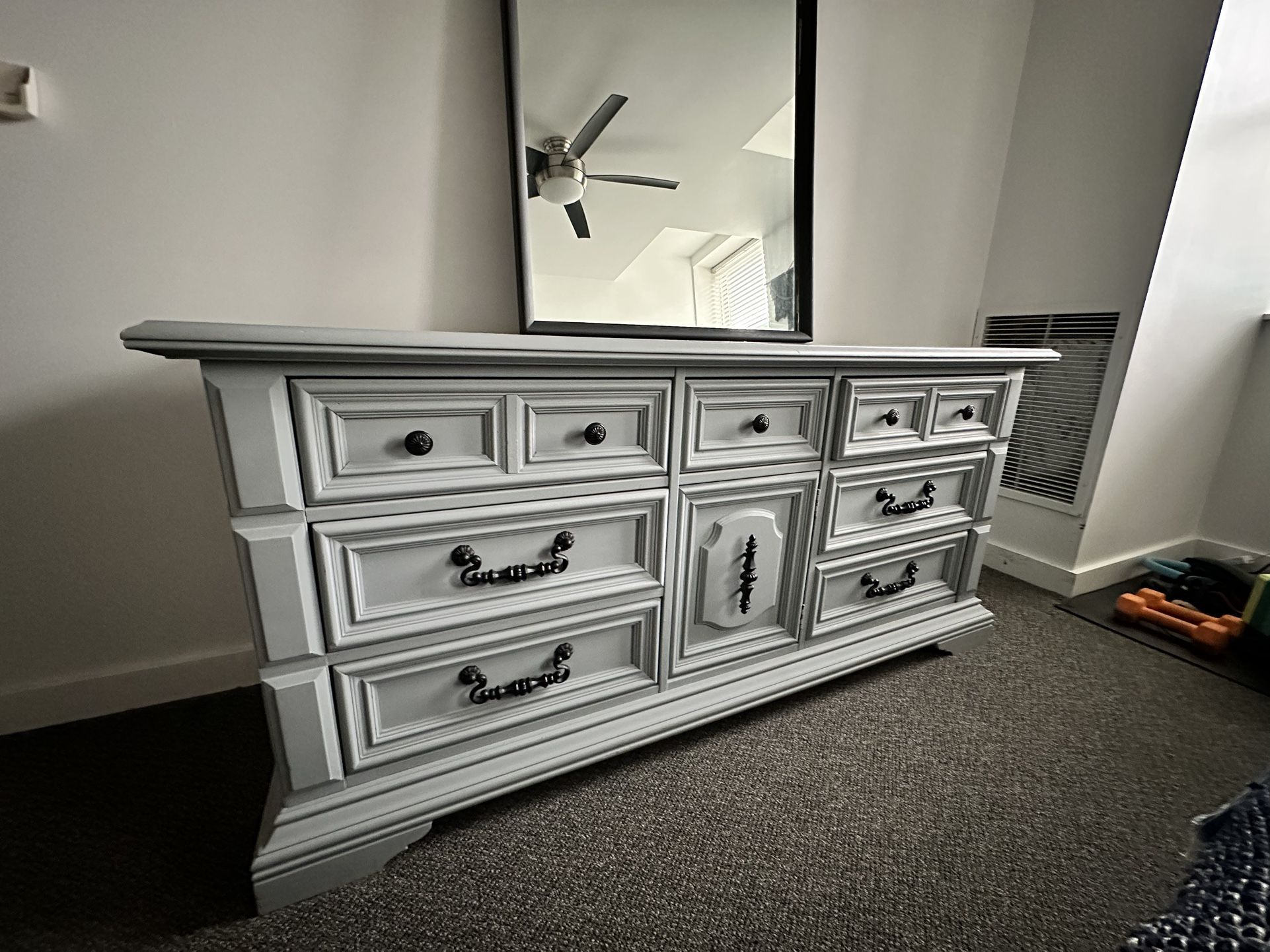 Blue/grey Painted Wooden  Dresser