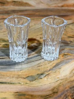 Princess House Royal Highlights Lead Crystal Mini Vases